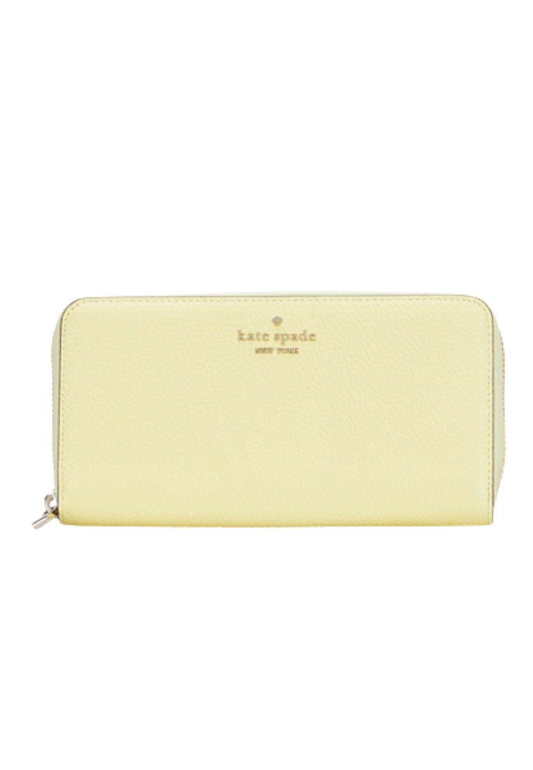 Kate Spade Leila Wallet Large Continental In Yellow Marble WLR00392