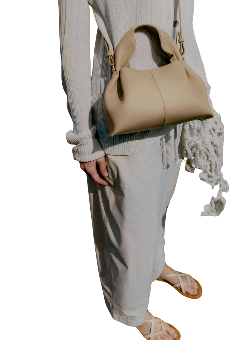 ( PREORDER ) Polene Numero Neuf Mini Crossbody Bag In Textured Sand