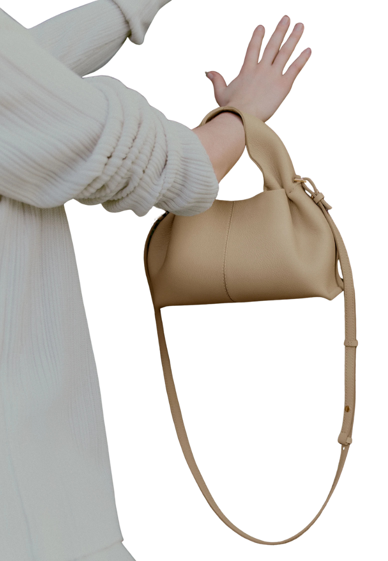 ( PREORDER ) Polene Numero Neuf Mini Crossbody Bag In Textured Sand