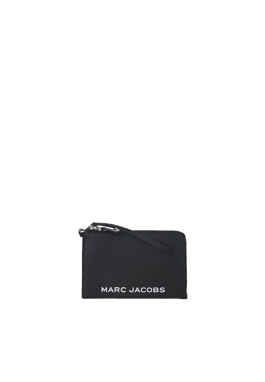 Marc Jacobs Pebbled Leather Wristlet In Black 4R3SCP028S02