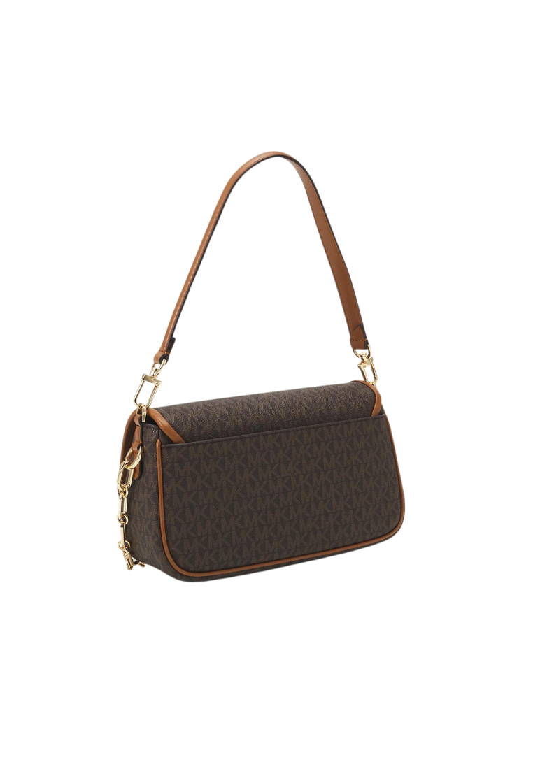 Michael Kors Parker Pouchette Logo Medium 30F2G7PC6B In Brown Acorn