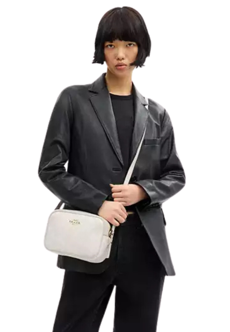Coach Jamie Camera Bag In Signature Canvas In White Chalk CZ186