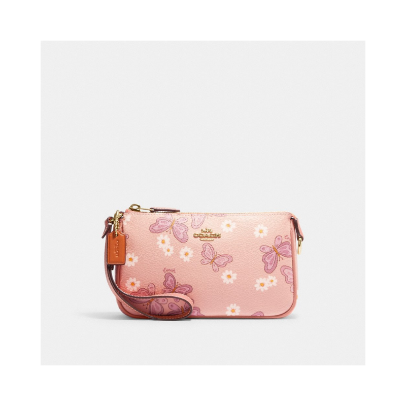 Coach Nolita CH605 With Lovely Butterfly Print In Shell Pink Multi
