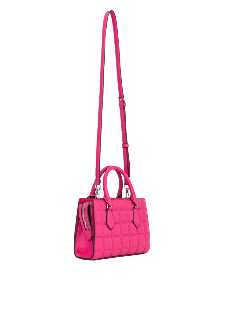 Michael Kors Sheila Quilted Leather Satchel Bag In Dragonfruit 35R5S6HS5V