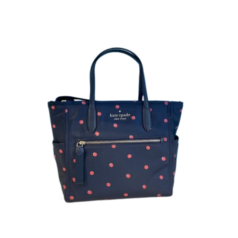 Kate Spade Medium Chelsea KA497 Nylon Satchel Bag In Blue Multi