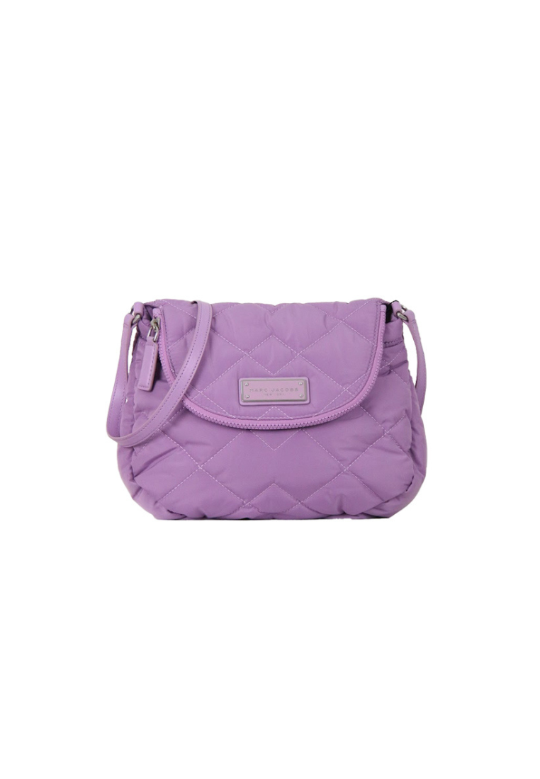 Marc Jacobs Quilted Nylon Messenger Bag In Regal Orchid M0011324