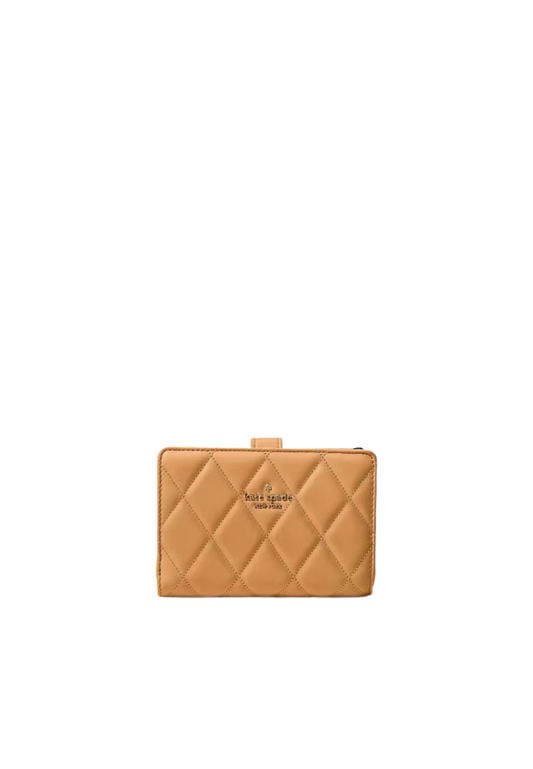 Kate Spade Carey Medium Wallet Compact Billfold In Tiramisu KG424