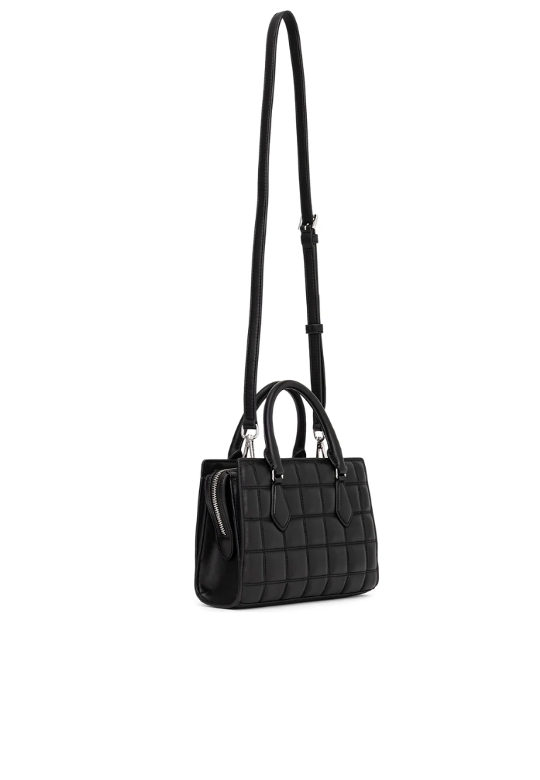Michael Kors Sheila Quilted Leather Satchel Bag In Black Noir 35R5S6HS5V