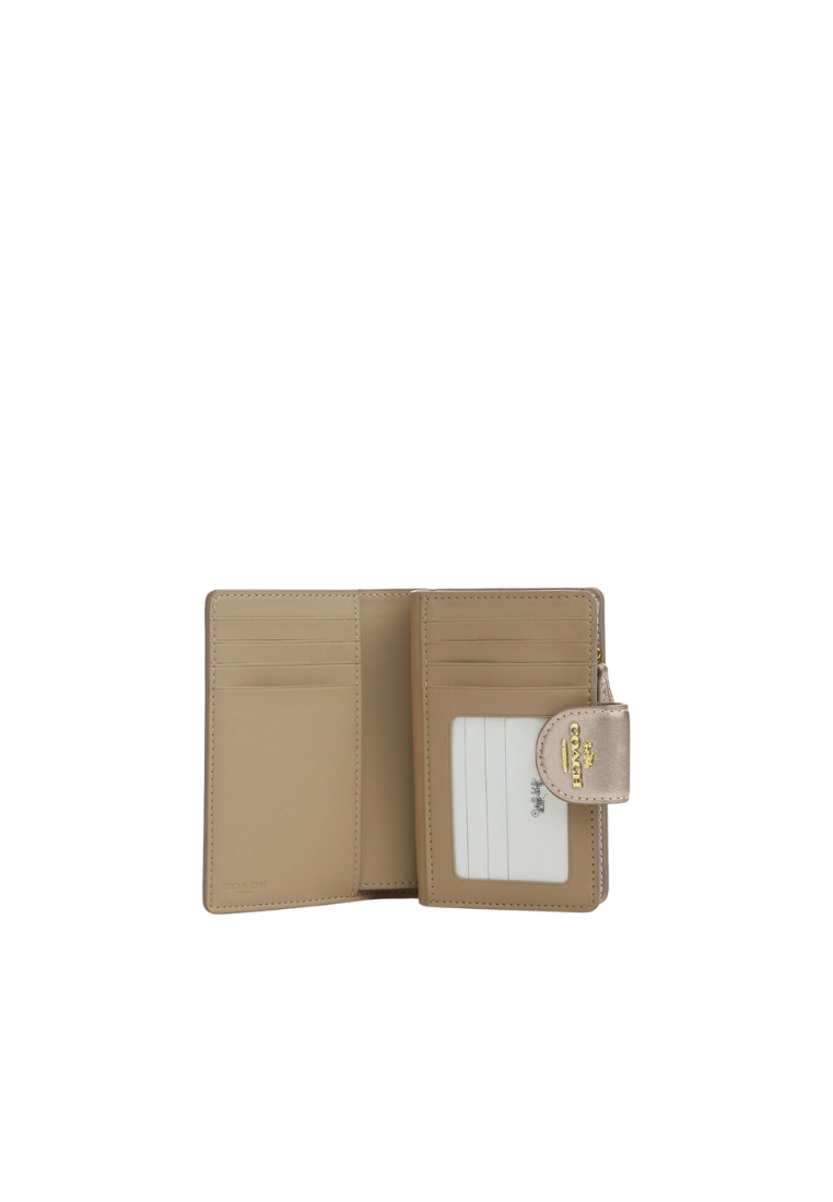 Coach Corner Zip Wallet Medium In Light Champagne CW528