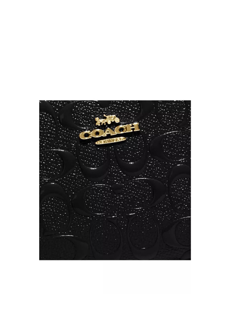 Coach Snap Wallet CH594 With Signature Leather In Black