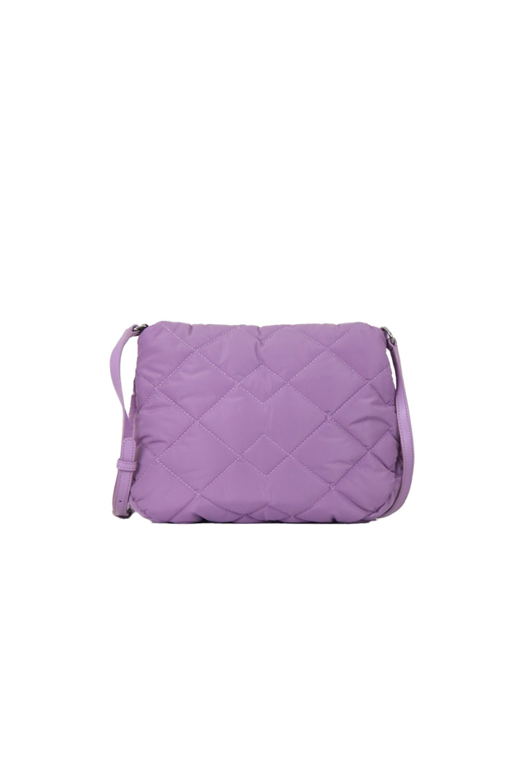 Marc Jacobs Quilted Nylon Messenger Bag In Regal Orchid M0011324