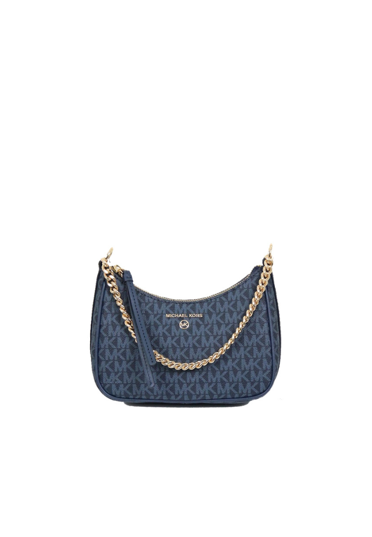 Michael Kors Jet Set Charm Small Logo Pochette Shoulder Bag In Admiral 32H1GT9C1V