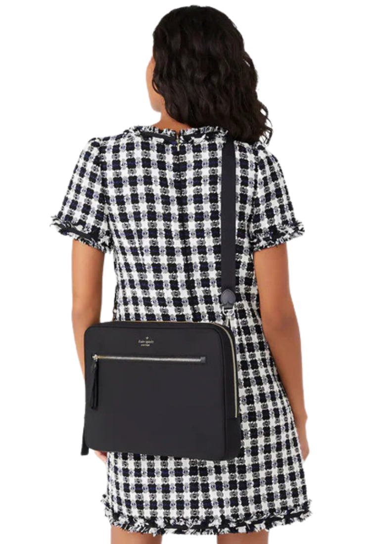Kate Spade Chelsea Nylon Laptop Bag In Black KE070