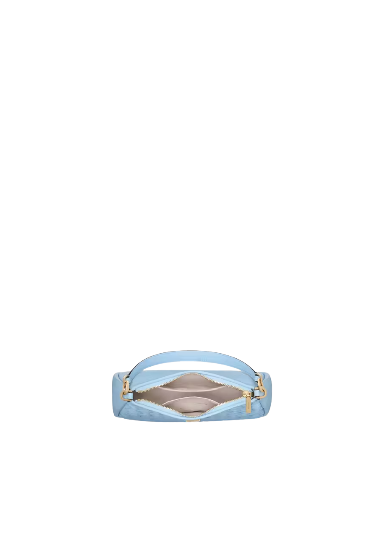 ( PREORDER ) Kate Spade Kayla Woven Leather Small Shoulder Bag In Mountauk Blue KL026