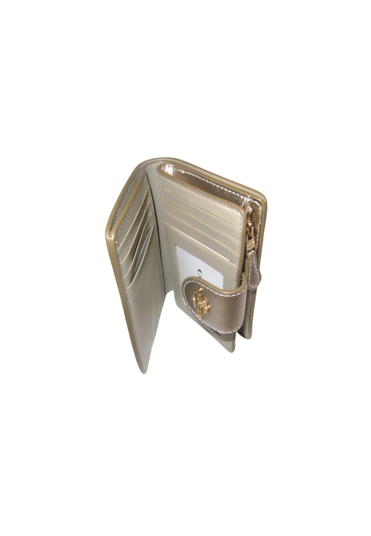 Coach Corner Zip Wallet Medium In Light Champagne CW528