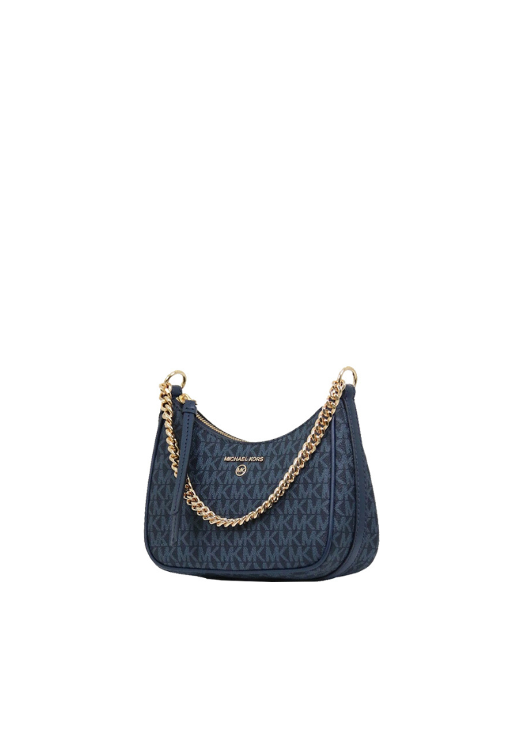Michael Kors Jet Set Charm Small Logo Pochette Shoulder Bag In Admiral 32H1GT9C1V