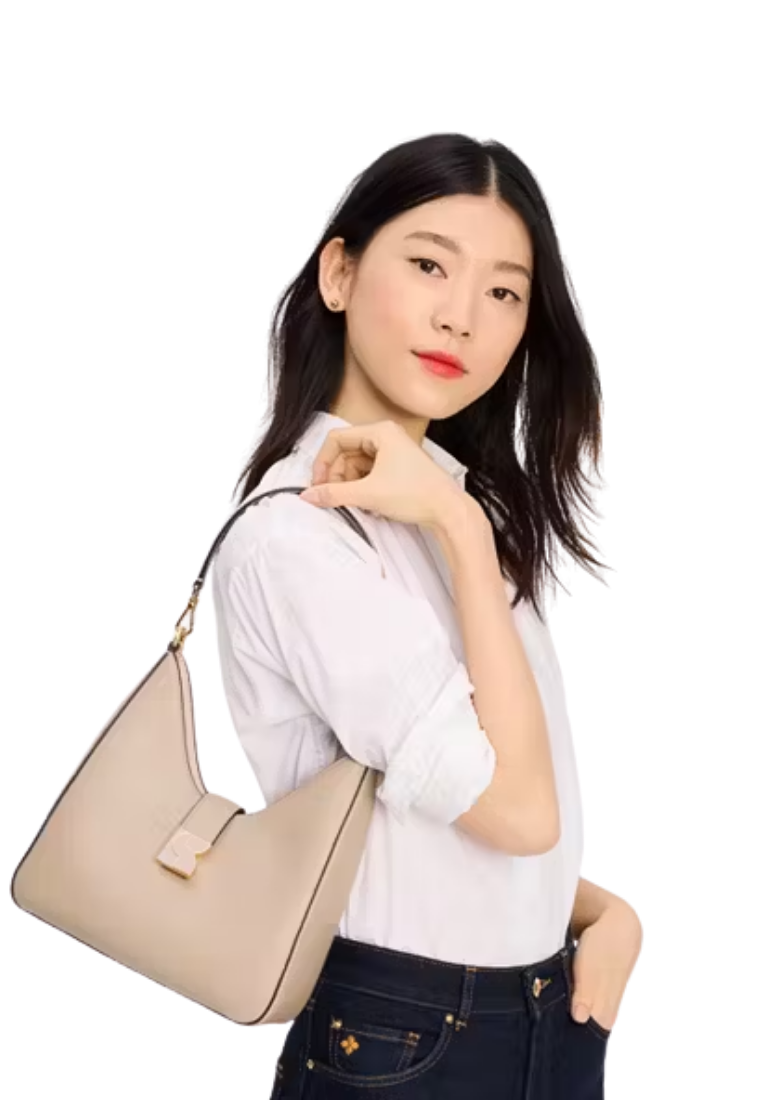 ( PREORDER ) Kate Spade Dakota Hobo Shoulder Bag In Timeless Taupe KG498