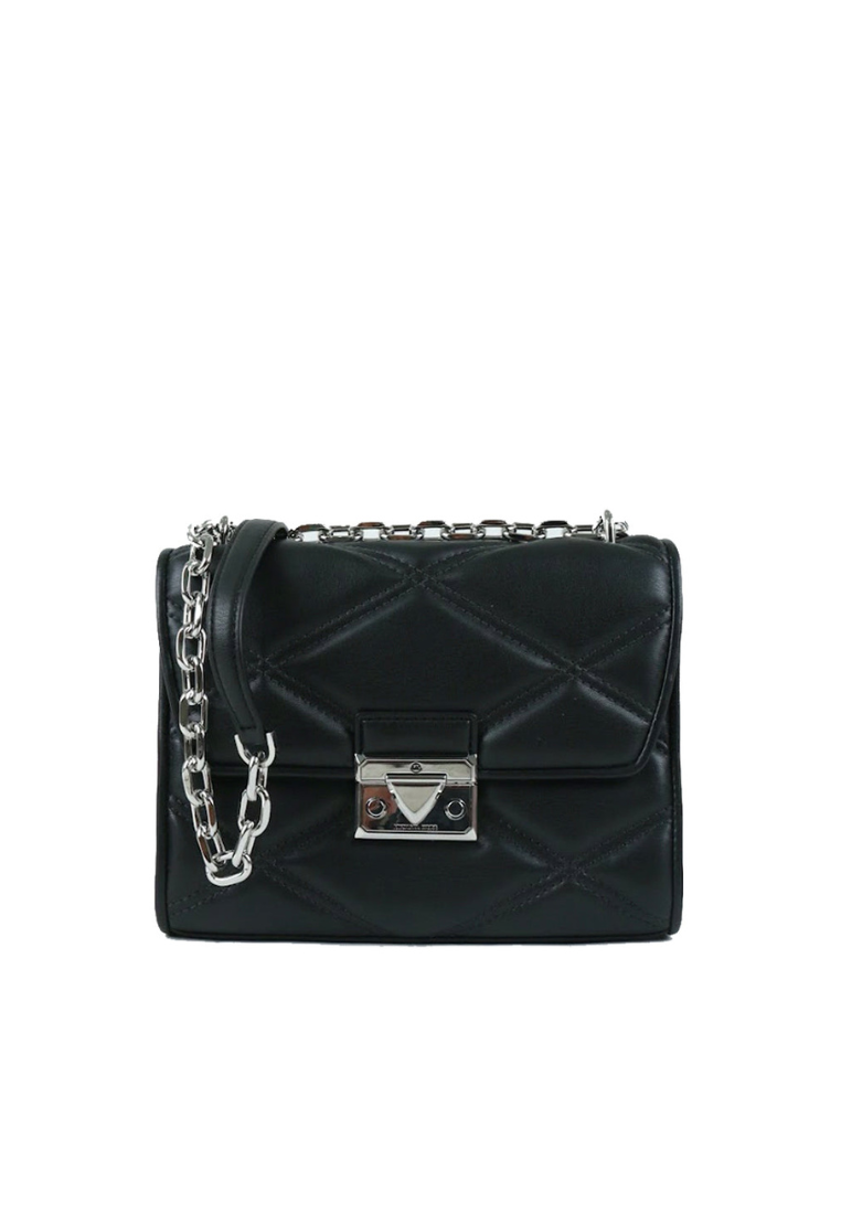 Michael Kors Medium Serena 35S2SNRL2U Quilted Flap Shoulder Bag In