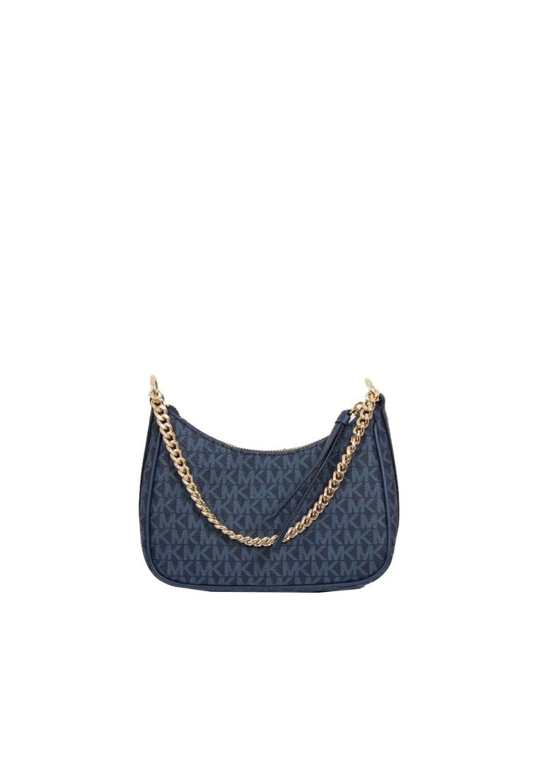 Michael Kors Jet Set Charm Small Logo Pochette Shoulder Bag In Admiral 32H1GT9C1V