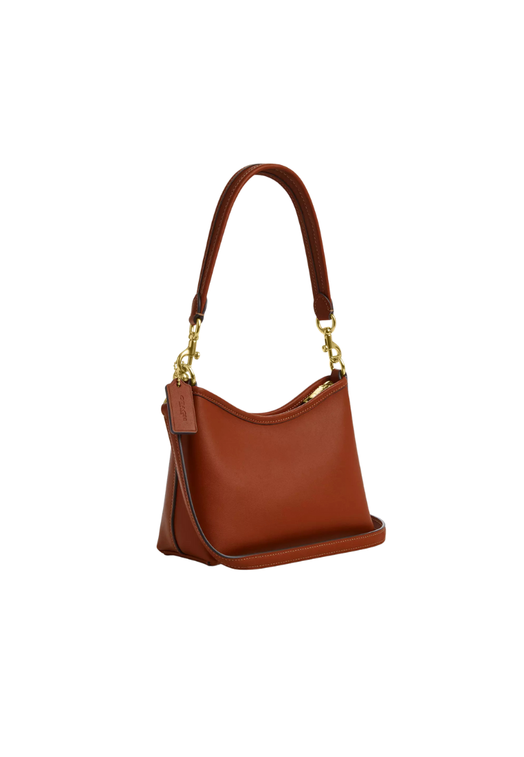 ( PREORDER ) Coach Laurel Small Shoulder Bag In Gold Tan CBH68