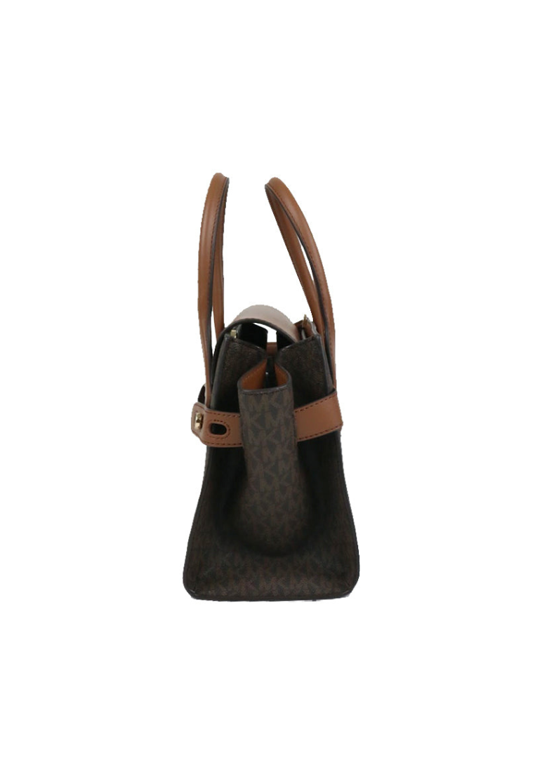 Michael Kors Signature Medium Carmen 35S2GNMS5B Satchel Bag In Brown Acorn