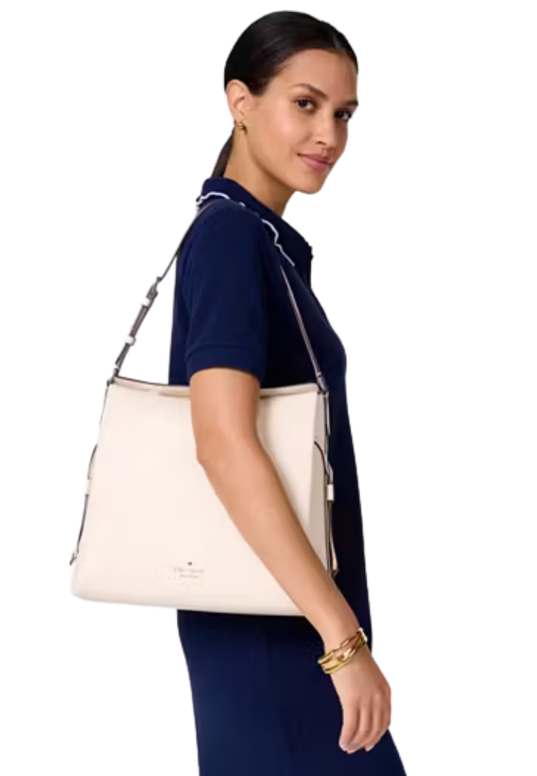 ( PREORDER ) Kate Spade Dumpling Large Shoulder Bag In Parchment KL013