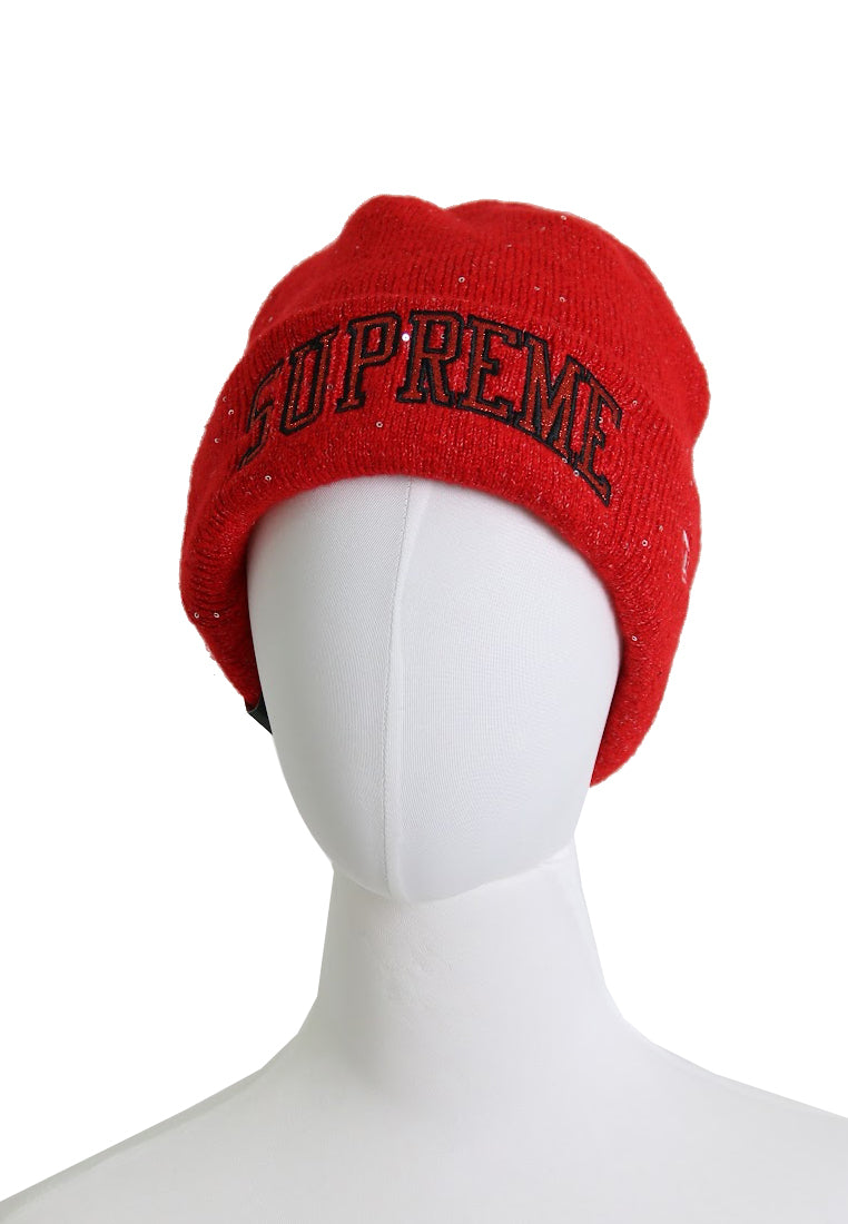 Supreme x New Era SS23BN9 Metallic Arc Beanie In Red
