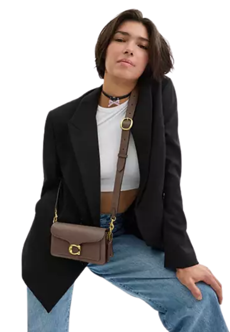 ( PREORDER ) Coach Tabby 20 Shoulder Bag In Brass Dark Stone CY201