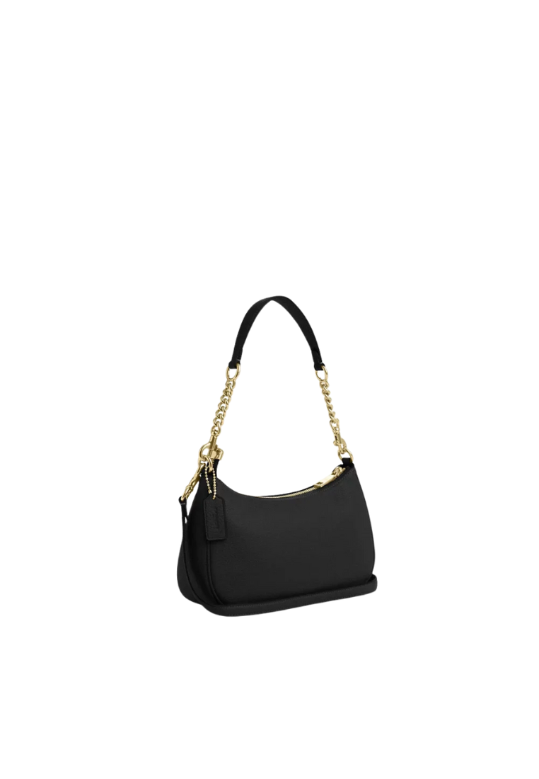 ( PREORDER ) Coach Teri Shoulder Bag In Gold Black CV934