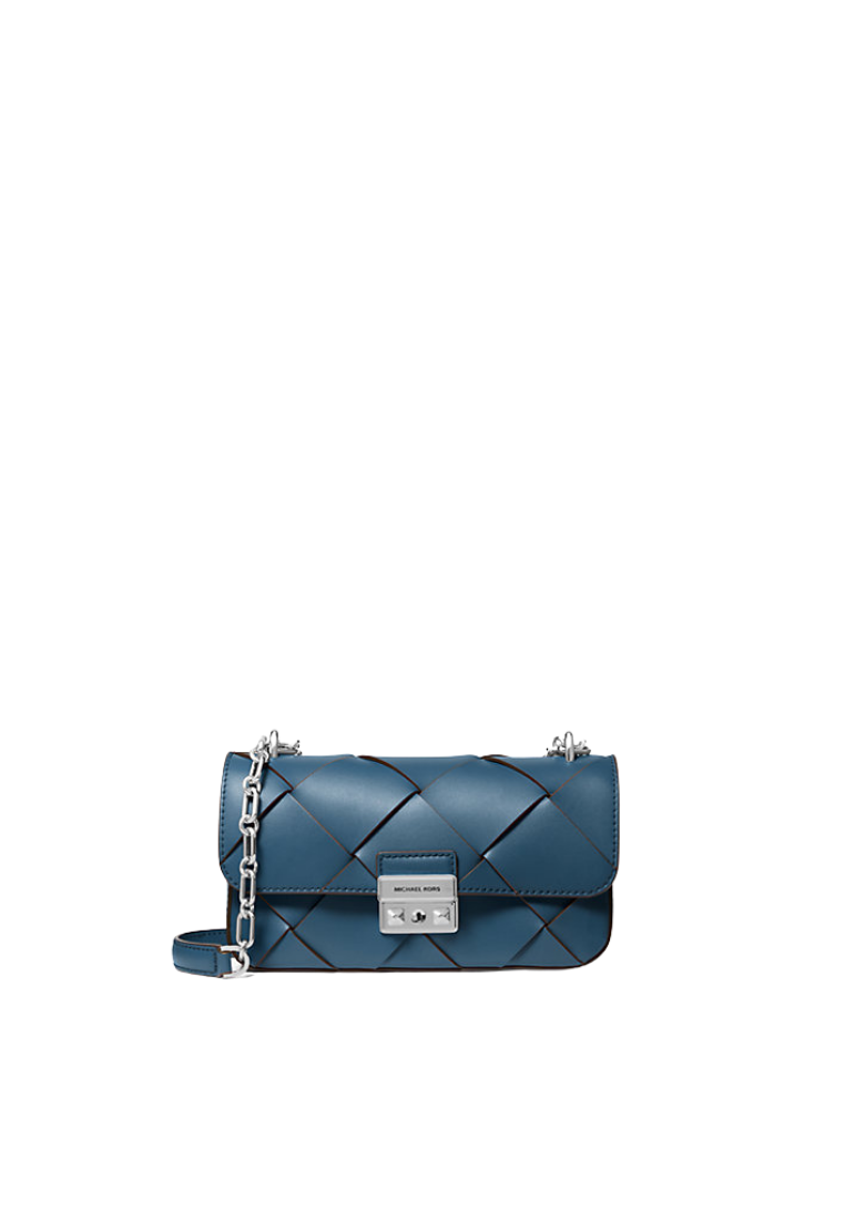 ( PREORDER ) Michael Kors Tribeca Shoulder Bag In Dark Chambray 30S5S2RL5L