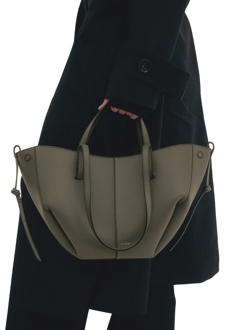 ( PREORDER ) Polene Cyme Mini Tote Bag In Smoky Green