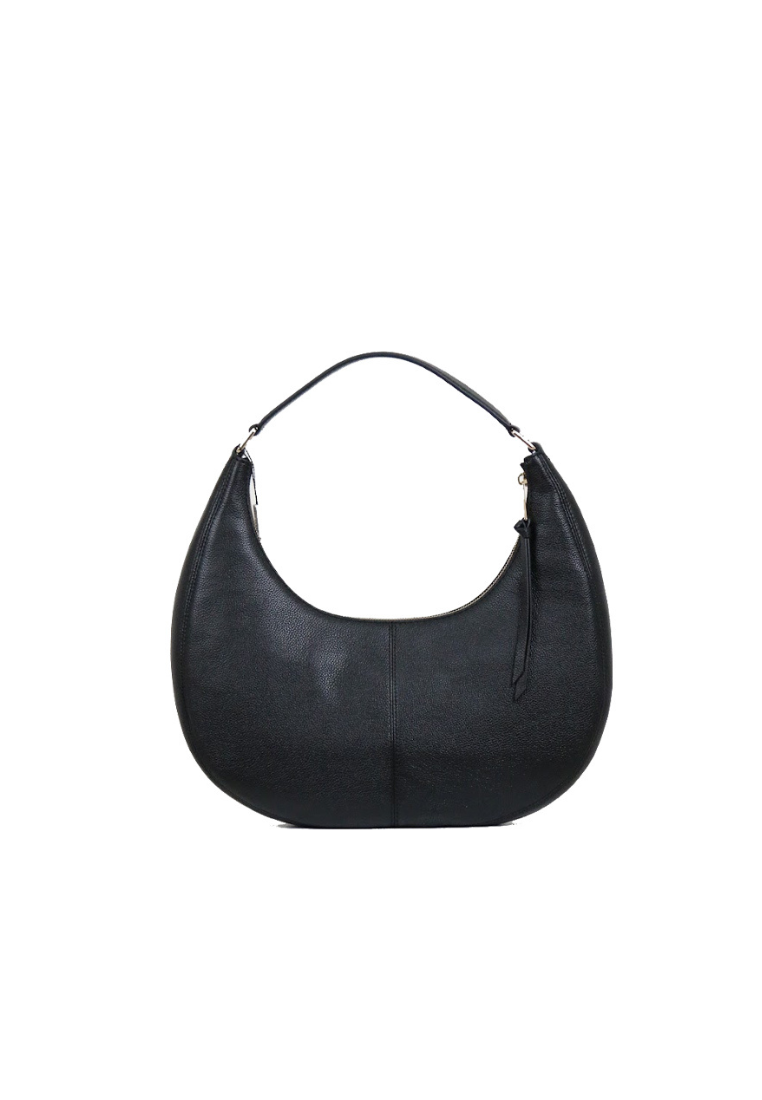 Marc Jacobs Medium Leather Crescent Shoulder Bag In Black H916L03FA22