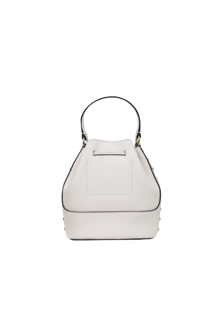 Michael Kors Reed Medium Studded Bucket Bag In Light Cream 35S3G6RM2T