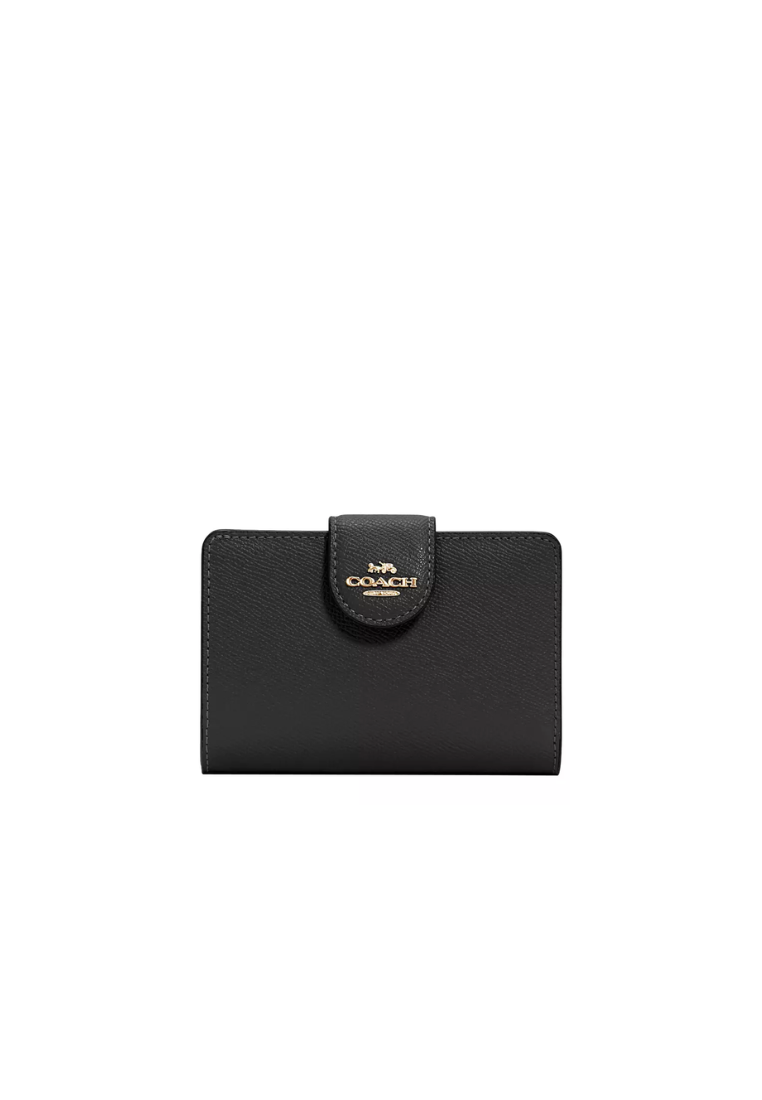 Coach Accordion CE551 Wallet In Signature Leather In Black