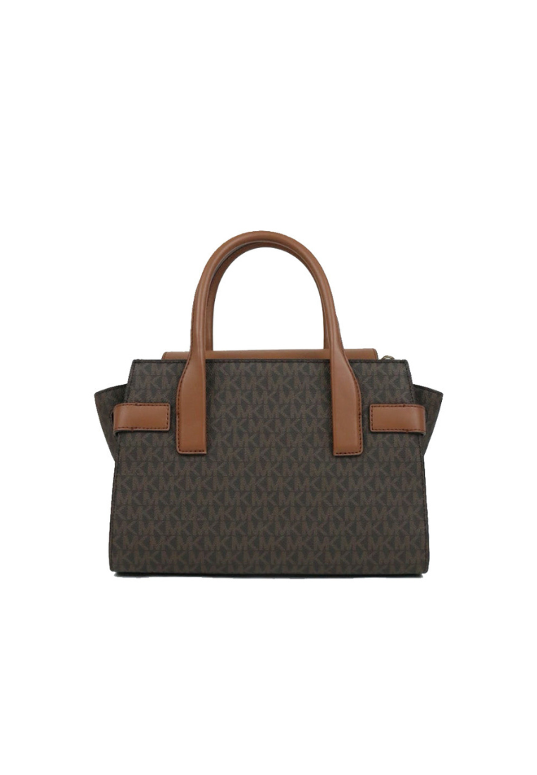 Michael Kors Signature Medium Carmen 35S2GNMS5B Satchel Bag In Brown Acorn