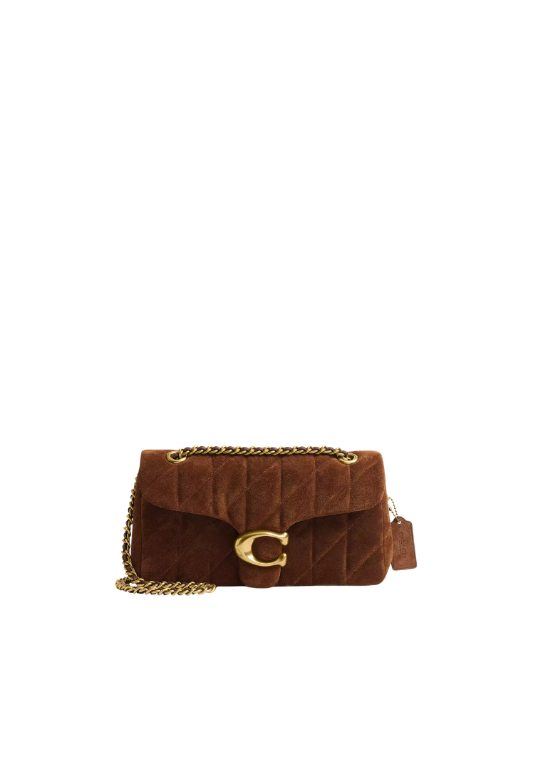 ( PREORDER ) Coach Tabby 26 With Quilting Shoulder Bag In Warm Brown CCK49