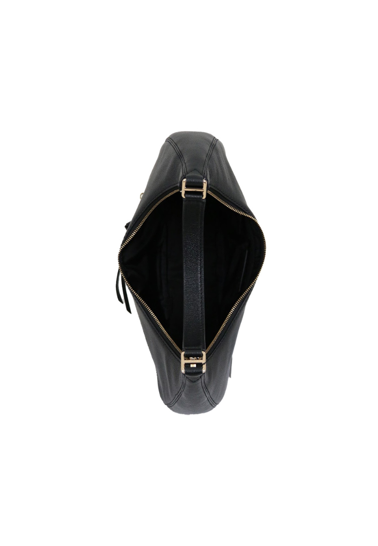 Marc Jacobs Medium Leather Crescent Shoulder Bag In Black H916L03FA22