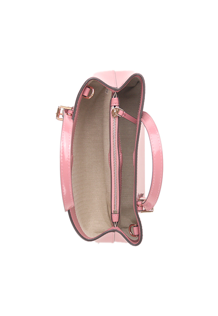 Tory Burch Emerson Mini Patent Tote Bag In Pink Ginger 146399