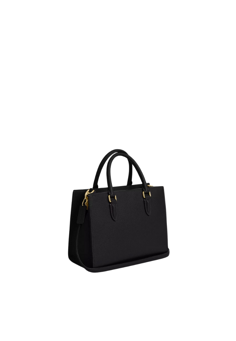 ( PREORDER ) Coach Maggie Small Tote Bag In Gold Black CY668