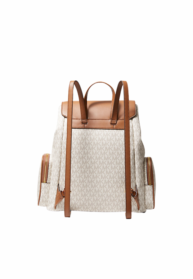 Michael Kors Jet Set Large Logo Backpack In Vanilla 35T1GTTB3B