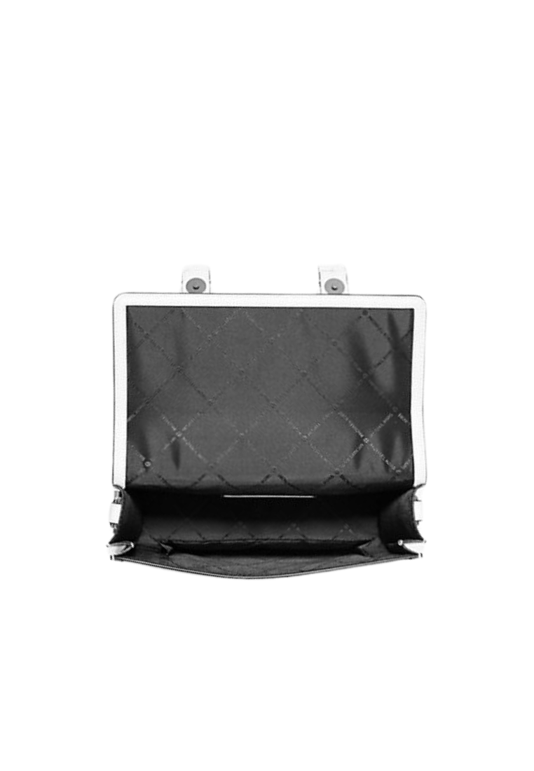 Michael Kors Cooper Embellished Signature Logo Trunk Crossbody Bag In Bright White 37R5LCOM1B
