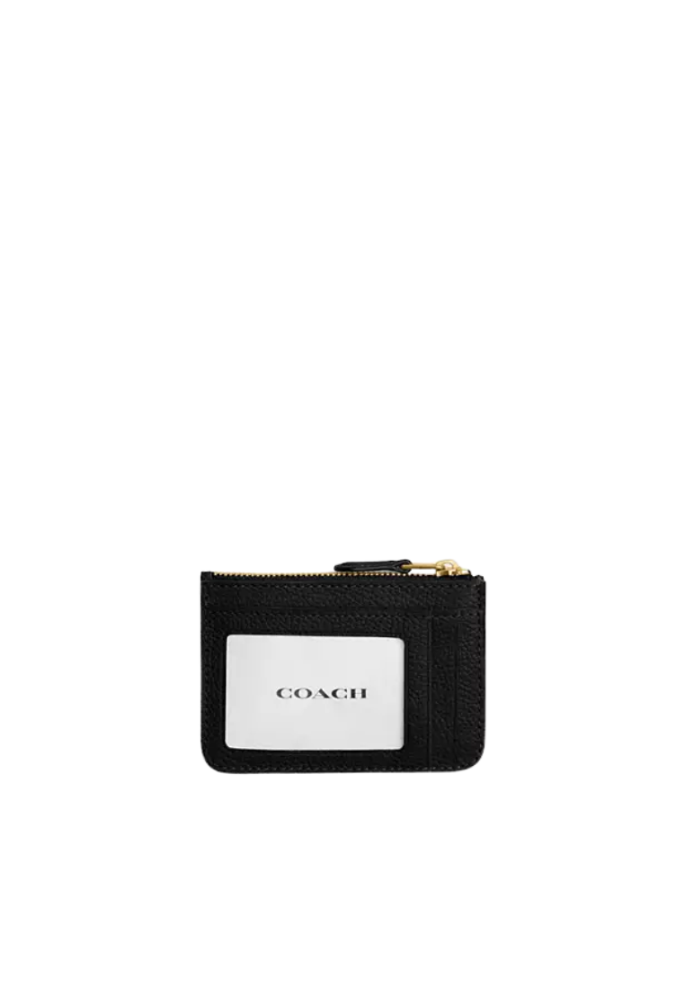 ( PREORDER ) Coach Essential Mini ID Card Case In Black CR550
