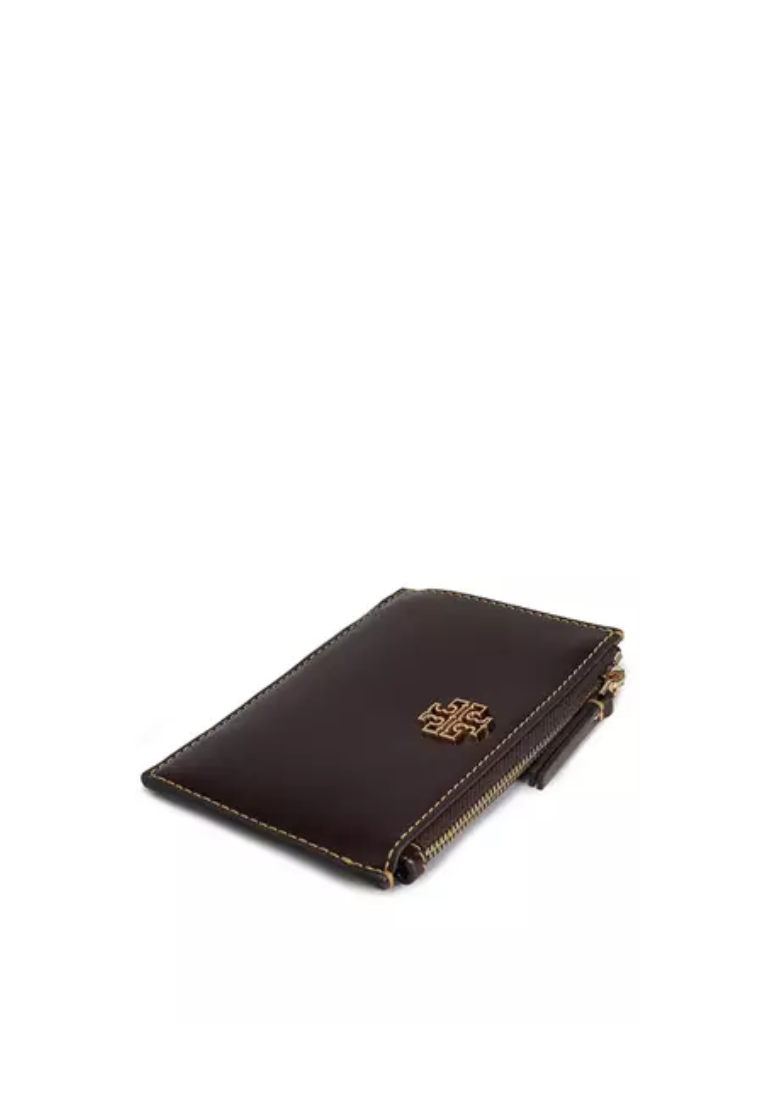 Tory Burch Britten Zip Card Case In Tempranillo 141065