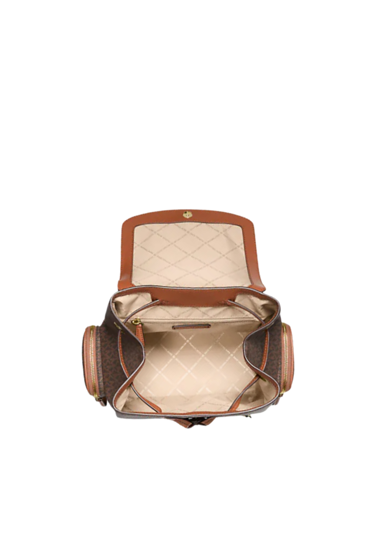 Michael Kors Jet Set Large Logo Backpack In Brown 35T1GTTB3B