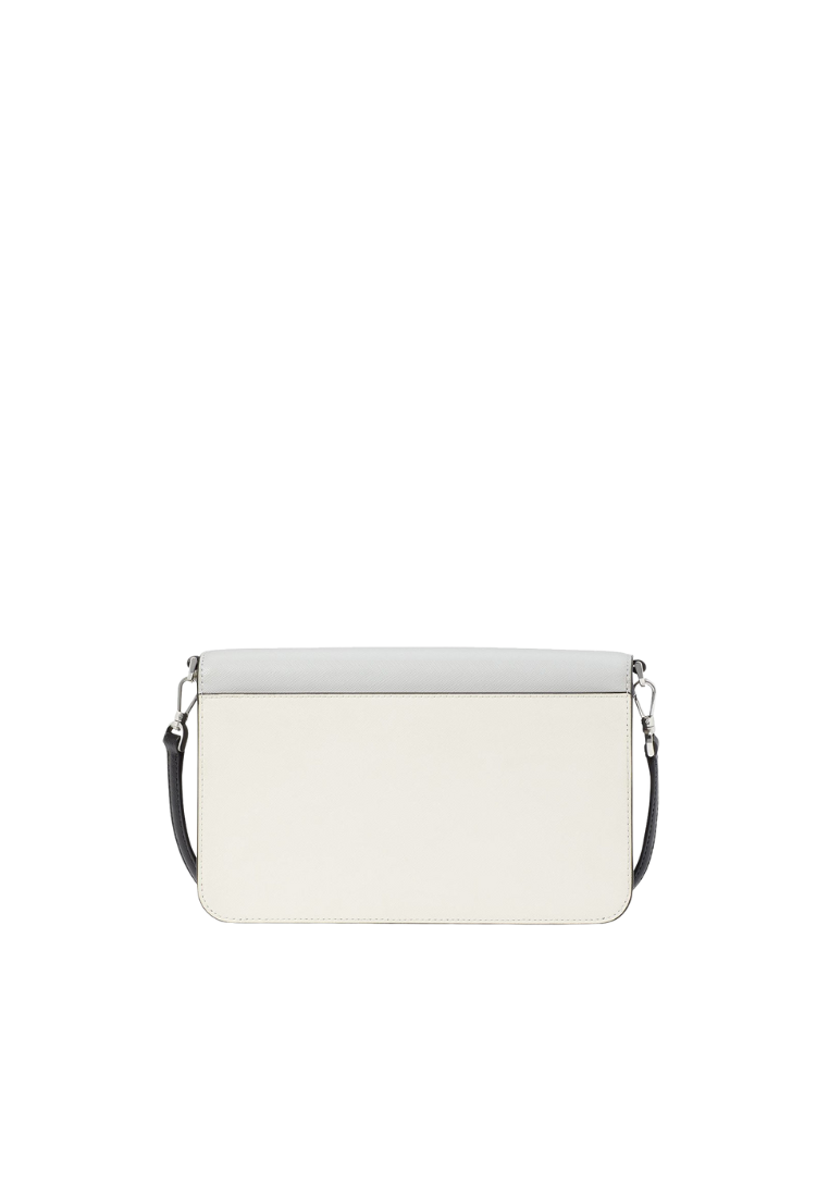 Kate Spade Madison Crossbody Bag Flap Convertible In Platinum Grey KC623