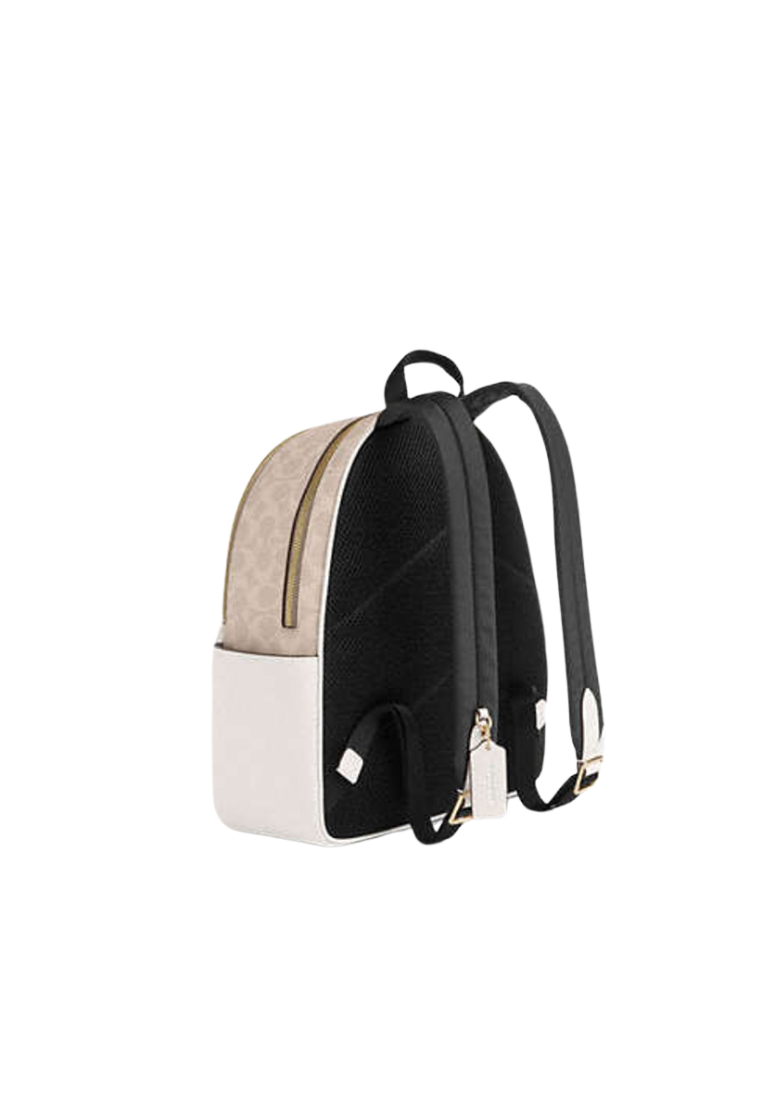 Coach Court Backpack Signature Canvas In Sand Chalk CZ176