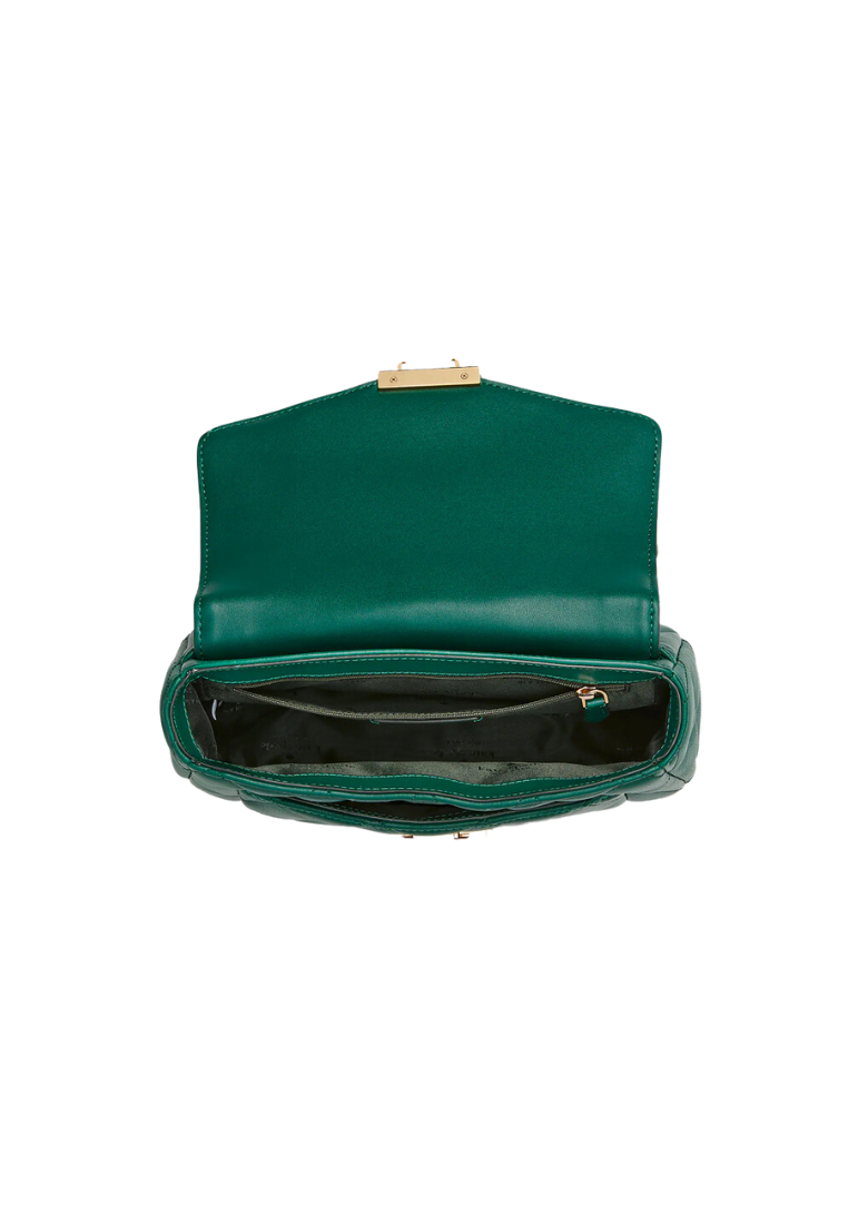 Kate Spade Carey Shoulder Bag Small Flap In Deep Jade KA767