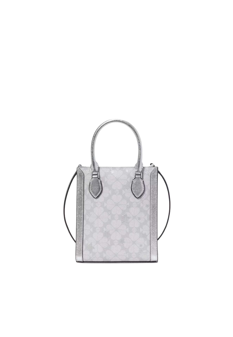 Kate Spade Spade Flower Star Toss Small Tote Bag In Platinum Grey KJ957