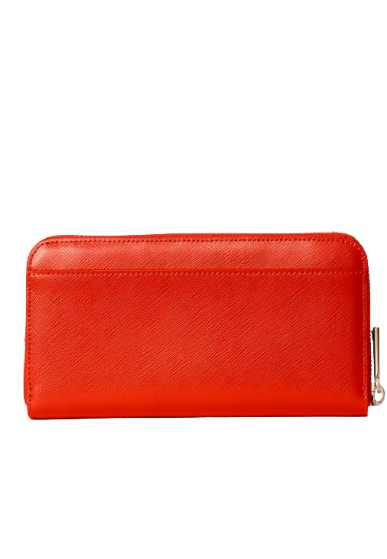 Kate Spade Staci Wallet Saffiano Leather Large Continental In Red Currant WLR00130