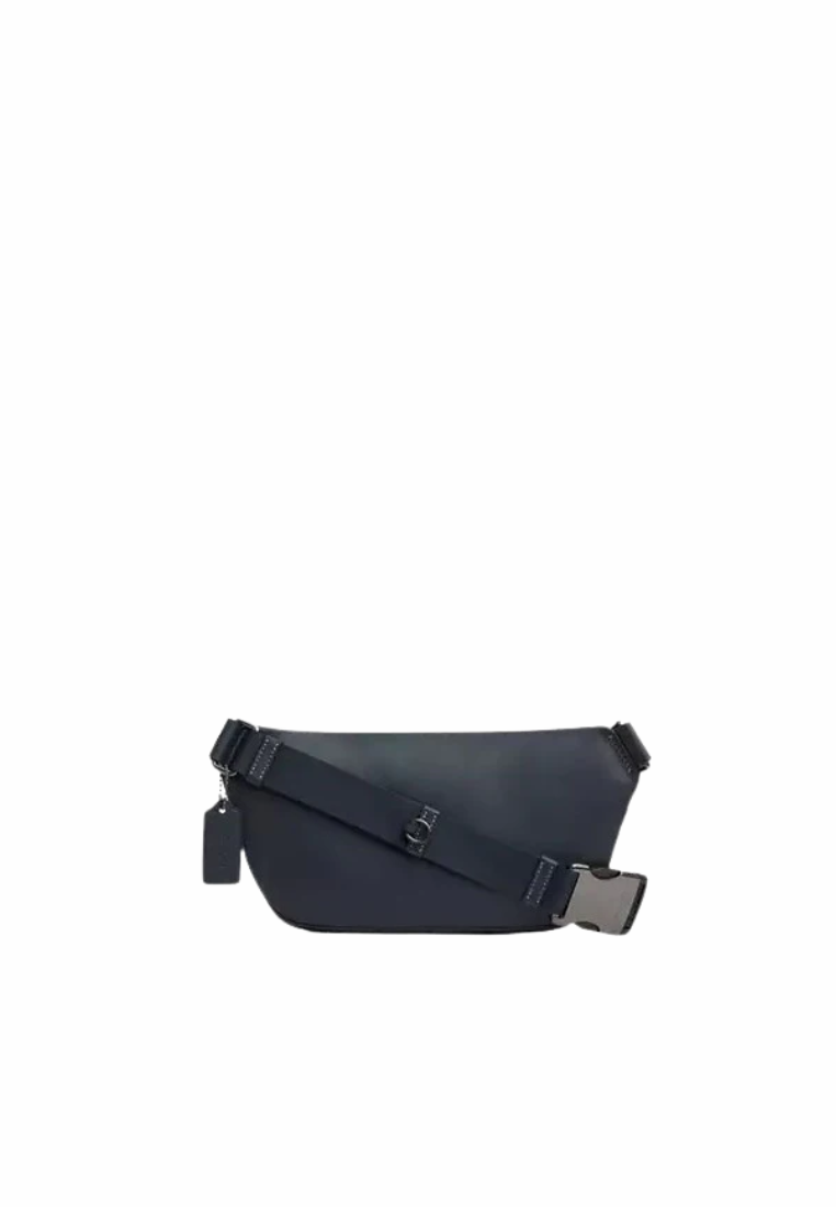 Coach Elias Belt Bag Signature Canvas In Midnight Navy CZ400